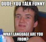 weird talk meme